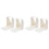 4Pcs White Plastic Loaf Bread Sandwich Toast Slice Cutter 2