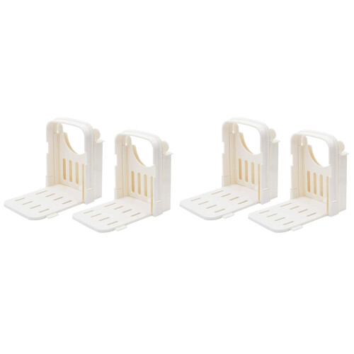 4Pcs White Plastic Loaf Bread Sandwich Toast Slice Cutter 1