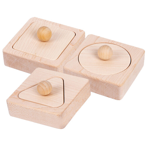 3Sets Kids Wooden Shape Matching Toys Cognitive Development Blocks 2
