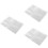 3Pcs Durable Transparent PVC Travel File Organizer Document Bags 8