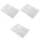3Pcs Durable Transparent PVC Travel File Organizer Document Bags 5
