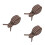 3Pcs Coffee Stripe Working Cap Kitchen Chef Hat Restaurant Use 6