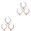 6Pcs Assorted Color Cat Necklaces Adjustable Bell Collars Cotton Rope 3