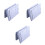 3Pcs Grey Home Storage Bag Foldable Hanging Organizer for Daily Use 3