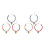 6Pcs Assorted Color Cat Necklaces Adjustable Bell Collars Cotton Rope 2
