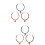 6Pcs Assorted Color Cat Necklaces Adjustable Bell Collars Cotton Rope 6
