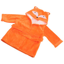 2Pcs Kids Bath Towel Robe Warm Soft Toddler Towels