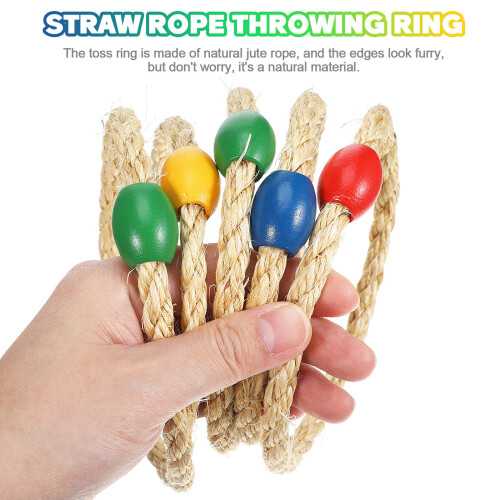 40Pcs Parent-Child Ring Toss Game Assorted Color Fine Craftsmanship 2