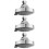 3Pcs Practical Silver Shower Head Replacement Nozzle for Bathroom 8