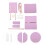 2Sets DIY Bag Accessory Kit Violet PU for Crafting Unique Bags 8
