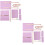 2Sets DIY Bag Accessory Kit Violet PU for Crafting Unique Bags 6