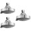 3Pcs Practical Silver Shower Head Replacement Nozzle for Bathroom 7