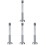 4Pcs Silver Eyelets Punching Tool Durable for and Clothing 2