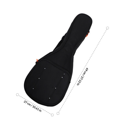 1Pc Chic Black Mandolin Container Durable Oxford Cloth Carrying Bag 1