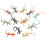 84Pcs Assorted Color Simulation Reptiles Toys Plastic Gecko for Pranks 1