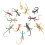 84Pcs Assorted Color Simulation Reptiles Toys Plastic Gecko for Pranks 8