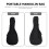 1Pc Chic Black Mandolin Container Durable Oxford Cloth Carrying Bag 6