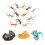 84Pcs Assorted Color Simulation Reptiles Toys Plastic Gecko for Pranks 9