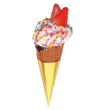 3Pcs Simulation Ice Cream Model Lightweight PVC Multi Color Decor