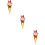 3Pcs Simulation Ice Cream Model Lightweight PVC Multi Color Decor 11