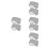 8Pcs Grey Plush Ear Muffs for Sleep Soft Elastic Noise Reduction Warm 10