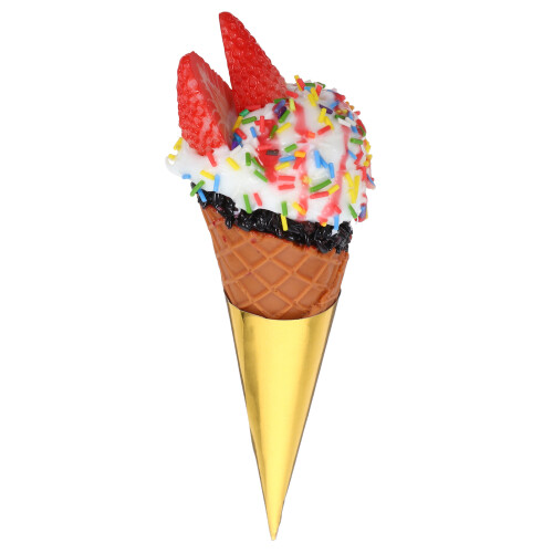 3Pcs Simulation Ice Cream Model Lightweight PVC Multi Color Decor 2