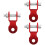 3Pcs Red Rear Shock Absorber Riser Motorcycle Aluminum Extender 8