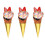 3Pcs Simulation Ice Cream Model Lightweight PVC Multi Color Decor 6