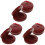 6St Compacte Castanets Kinderen Percussie Rood 4