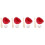 4Sets Red Mini Baseball Kit for Dollhouse and Creative Decor 6