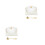 2Sets White Ceramic Double-Handle Bowl European Style Dessert Storage 9