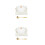 2Sets White Ceramic Double-Handle Bowl European Style Dessert Storage 5