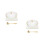 2Sets White Ceramic Double-Handle Bowl European Style Dessert Storage 6