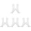 4Pcs White Foot Sock Model Mannequin for Anklets and Sock Display 10