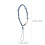 2Pcs Blue Crystal Phone Strap Multi-Function Mobile Phone Chain Decor 10