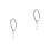 2Pcs Blue Crystal Phone Strap Multi-Function Mobile Phone Chain Decor 9