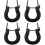 4Pcs Durable Black Massage Table Accessories Headrest for Beauty Beds 6
