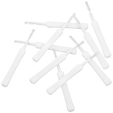 200Pcs Flexible Plastic Drain Brush for Home Sink Clog Cleaning White