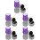 10Pcs Assorted Color Mosquito Stamp Self Inking Prank Toy for Students 7