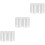 3Pcs Mini Building Models White Plastic for Simulation Landscape Decor 7