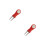 2Pcs Red Golfs Divot Fixing Tool Folding Design Smooth Surface Golfing 3