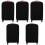 5Pcs Black High Elastic Luggage Cover Protective Suitcase Trolley Case 5