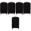 5Pcs Black High Elastic Luggage Cover Protective Suitcase Trolley Case 6