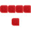5Pcs Kitchen Red Plastic Pan Tool for Pot Cleaning 5