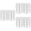 3Pcs Mini Building Models White Plastic for Simulation Landscape Decor 8