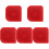 5Pcs Kitchen Red Plastic Pan Tool for Pot Cleaning 4