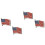 2Paren Amerikaanse Manchetknopen Kleurig Shirt Decor Design 4
