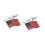 2Paren Amerikaanse Manchetknopen Kleurig Shirt Decor Design 8