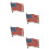 2Paren Amerikaanse Manchetknopen Kleurig Shirt Decor Design 5