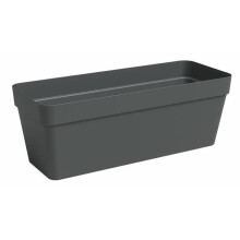 Jardinière CAPRI - Kunststoff - Anthrazit - Rechteckig - L49,9 x B20 x H18,1cm - ARTEVASI